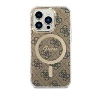 CG Mobile Guess Protective Case for iPhone 15 Pro - IML 4G Hard Case Compatible with MagSafe - Anti-Scratch - Drop Resistant - Shockproof - Full Slim Bumper Protection Back Cover for iPhone 15 Pro
