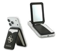 Guess 4G Big Metal Logo Magnetic Card Holder with Stand and Mirror Black