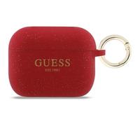 CG Mobile Guess Silicone Glitter Ring Case Cover for AirPods Pro 3 (Fuchsia)