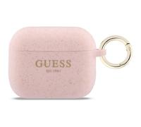 CG Mobile Guess Silicone Glitter Ring Case Cover for AirPods Pro 3 (Pink)