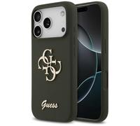 CG MOBILE Guess Silicone Large 4G Script Case for iPhone 17 Pro (Khaki)