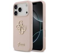 CG MOBILE Guess Silicone Large 4G Script Case for iPhone 17 Pro (Pink)