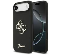 CG MOBILE Guess Silicone Large 4G Script Case for iPhone Air (Black)