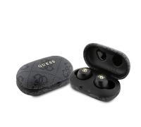 Guess Pu 4g Metal Logo Tws Wireless Earphones Black