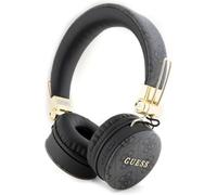 CG MOBILE Guess Wireless Headphones 4G PU Leather with Metal Logo - Black