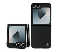CG Mobile Hardcase Leather Case for Samsung Galaxy Z Flip 6, MagSafe Black