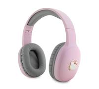 CG MOBILE Hello Kitty Bluetooth Headphones Metal Logo Oval Shape - Pink/Gray