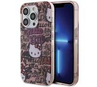 CG MOBILE Hello Kitty HKHCP15XHDGPTP case for iPhone 15 Pro Max 6.7" pink hardcase IML tags graffiti