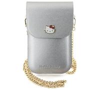 CG MOBILE Hello Kitty HKOWBPGHDLMS Bag Silver Leather Metal Logo Chain