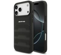 CG Mobile iPhone 17 Pro Max Hardcase Echt Leather Perforated AMG Logo Black
