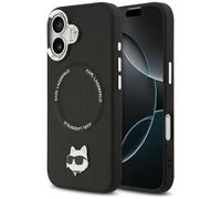 CG MOBILE Karl Lagerfeld Choupette Pin Compatible with MagSafe Case for iPhone 17 (Black)