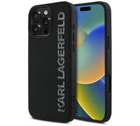CG MOBILE Karl Lagerfeld HC 3D Rubber Elongated Glitter Case for iPhone 16 Pro Max Black