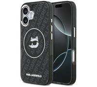 CG MOBILE Karl Lagerfeld IML Choupette Heads Logo Compatible with MagSafe Case for iPhone 17 (Black)
