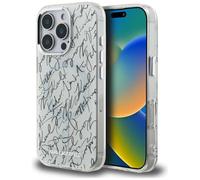 CG MOBILE Karl Lagerfeld IML-Karl Lettering Pattern Compatible with MagSafe Case for iPhone 16 Pro Max (White)