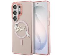 CG MOBILE Karl Lagerfeld IML KC Script Compatible with MagSafe Case for Samsung Galaxy S26 Ultra (Pink)