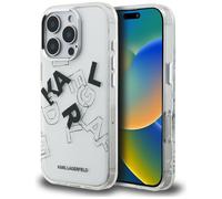 CG MOBILE Karl Lagerfeld IML Sketch Graphic Case for iPhone 16 Pro (Transparent)