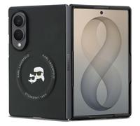 CG MOBILE Karl Lagerfeld Karl & Choupette Pins Compatible with MagSafe Case for Samsung Galaxy Z Fold8 (Black)