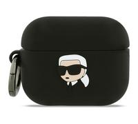 CG Mobile Karl Lagerfeld Karl Head Silicone Case for AirPods Pro 3 (Black)