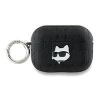 Karl Lagerfeld Monogram Choupette Head Case for AirPods Pro 2 Black -KLAP2PGCHPK