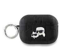 CG Mobile Karl Lagerfeld KLAP2PGKCPK Case for AirPods Pro 2 (2022/2023) Black Monogram Karl & Choupette Head