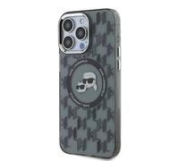 CG MOBILE Karl Lagerfeld KLHMP16XHMCKMHK Case for iPhone 16 Pro Max 6.9 Inch Black IML Monogram Karl & Choupette Head