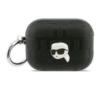 CG Mobile Karl Lagerfeld Monogram Karl Head Case for AirPods Pro 3 (Black)