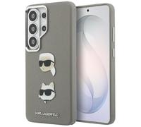 CG MOBILE Karl Lagerfeld Saffiano Double Heads Metal Case for Samsung Galaxy S26 Ultra (Silver)