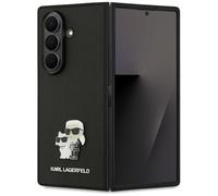 CG MOBILE Karl Lagerfeld Saffiano Karl & Choupette Pin Case for Samsung Galaxy Z Fold7 (Black)