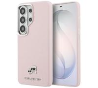 CG MOBILE Karl Lagerfeld Saffiano KC Metal Logo Compatible with MagSafe Case for Samsung Galaxy S26 Ultra (Pink)