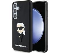 CG MOBILE Karl Lagerfeld Samsung Galaxy S24 Back Cover Case 3D Rubber Iconic Black (S928-Galaxy S24 Ultra)