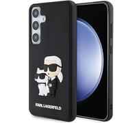 CG MOBILE Karl Lagerfeld Samsung Galaxy S24 Back Cover Case 3D Rubber Karl & Choupette Black (S926-Galaxy S24 Plus)