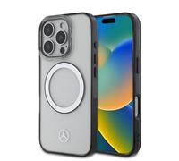 CG MOBILE Mercedes-Benz HC Phone Case Designed for iPhone 16 Pro Max, Durable, Shock Proof, Compatible with Magsafe, PC/TPU with Black Ring Transparent Case Clear