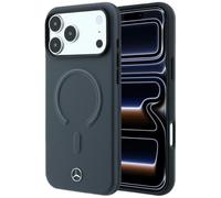 CG MOBILE Mercedes Leather 3D Compatible with MagSafe Case for iPhone 18 Pro / 17 Pro (Anthracyt)