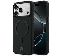 CG MOBILE Mercedes Leather 3D Compatible with MagSafe Case for iPhone 18 Pro Max / 17 Pro Max (Blue)