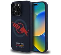 CG MOBILE Red Bull HC Silicone ORBR20 Logo Red Lining Case for iPhone 15 Pro Max Compatible with MagSafe Marine