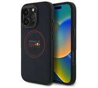 CG MOBILE Red Bull Leather Red Ring Compatible with MagSafe Case for iPhone 16 Pro Max (Navy)