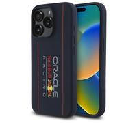 CG MOBILE Red Bull RBHMP15L24SIOLRV Case for iPhone 15 Pro 6.1 Inch Navy Blue Licensed Silicone Vertical Logo Compatible with MagSafe
