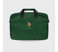 CG Mobile U.S.Polo Assn Computer Bag 15 inch Compatible with Laptop Briefcase, Lightweight Slim Laptop Bag, Officially Licensed Product (Green)