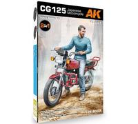 AK INTERACTIVE - Model Motorcycle Cg125 Japanese Motorcycle |ak Interactive|35027| 1:35 Model Char Promo