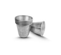 CG94 - Moulds for Baba in Non-Stick Aluminium | Uniform Cooking | Classic Design | Easy Removal | Diameter 3.5 cm, Height 4 cm, Aluminium