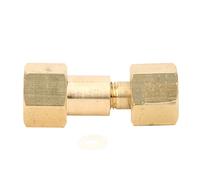 CGA - 320 to CGA - 580 Cylinder Adapter, CO2 Tank to Argon Regulator Adapter, Brass Gas Conversion Fitting with Nylon Washer for Welding and Beverage Systems
