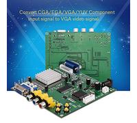 CGA to VGA Converter Board, EGA to VGA Adapter for Games, Supports Multiple Signal Input, Output for Various Monitors, for Gamers and Retro Game Fans