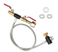 CGA320 G1/2 CO2 Cylinder Refill Adapter Hose, CO2 Refill Station Connector Kit for Filling soda-Maker(CGA320 to TR21-4, Dual Valve with Gauge) (36Inch)
