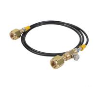 CGA320 to CGA320 Adapter Tank Hose for Soda Maker - Quick Connect Fitting with Valve 5ft
