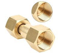 CGA320 to CGA580 CO2 Tank Adapter for Argon Regulator - Brass Cylinder Adapter with Nylon Washer for Aquarium Paintball and DIY