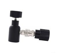 CGA320 to W21.8 Adapter for SodaStream, Black Plastic Gas Cylinder Connector with Quick Connect, Lightweight CE2 Tank Accessory for Portable Sparkling Water(A)