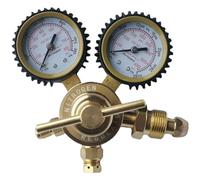 CGA580 G5/8 Nitrogen Regulator - High-Pressure Copper Air Pressure Reducing Valve 0-200 bar, 25 m³/h Flow Rate for Nitrogen and Oxygen (CGA580)