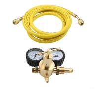 CGA580 Nitrogen Regulator with Gauge 2m Hose(B) | for ideal for construction, manufacturing, lab testing, stable gas delivery, robust performance