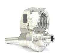 CGA679 to 1/4" Tube Auto Welding SUS316L Stainless Pipe Fitting Connector Coupler Adapter
