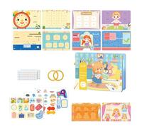 CGACCSD Activity Cardboard Book, Fine Motor Skills Educational Learning Toy | Educational Learning Activity Book | For Car Aeroplane Restaurant Pram High Chair Home Schools Nursery Birthday